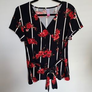 NoBounderies tie front blouse (2 for $20 item)